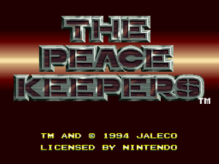 Rushing Beat Shura title screen for Super Famicom